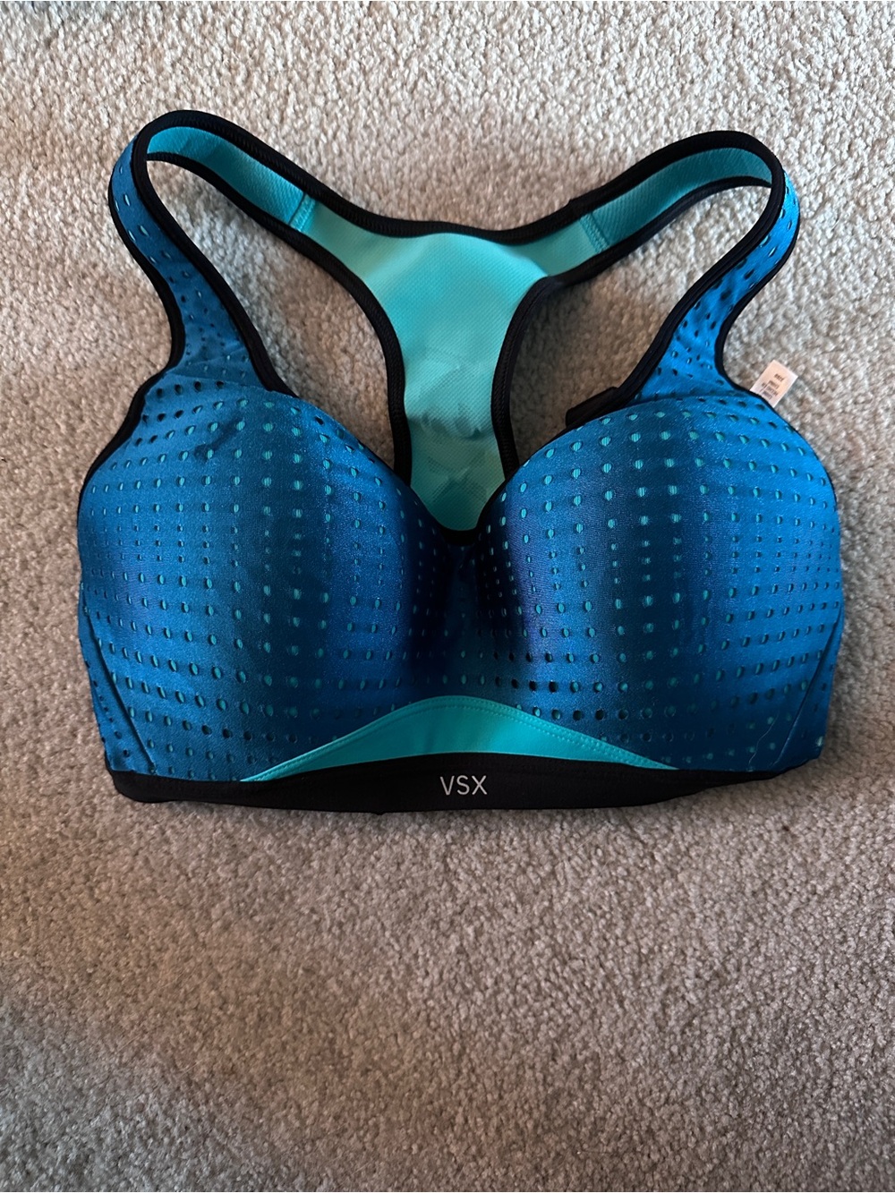 VSX Blue and Aqua Sports Bra 32DD